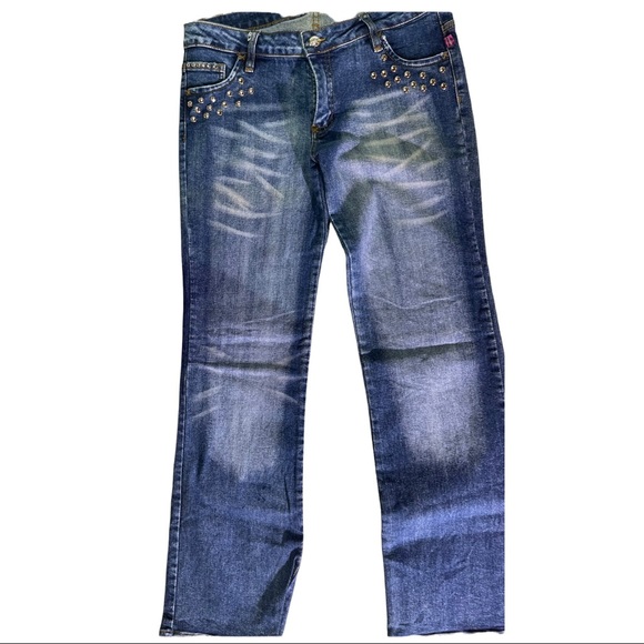 Retro embellished distressed Jeans size XL - Picture 2 of 7